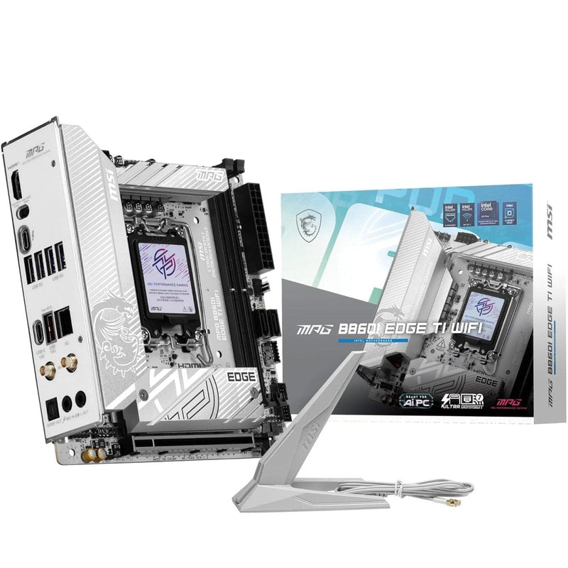 MSI B860I MPG EDGE TI WIFI LGA1851 MINI - ITX MOTHERBOARD - SWIFT PERIPHERALS1095321
