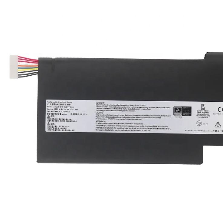 MSI BTY - M6K Original OEM 52.4Whr 4600mAh 11.4V 3 Cell Laptop Battery for Select MSI Laptops - SWIFT PERIPHERALSBTY-M6K-OEM