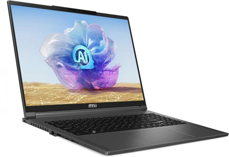 MSI CREATOR 16 STUDIO AI PC INTEL CORE ULTRA 9 1ST GEN 185H - (64 GB/2 TB SSD/WINDOWS 11 PRO/12 GB GRAPHICS/NVIDIA GEFORCE RTX 4080/120 HZ) CREATOR 16 AI STUDIO A1VHG - 058IN GAMING LAPTOP (16 INCH, LUNAR GREY, 1.99 KG) - SWIFT PERIPHERALSCreator 16 AI Studio A1VHG-058IN