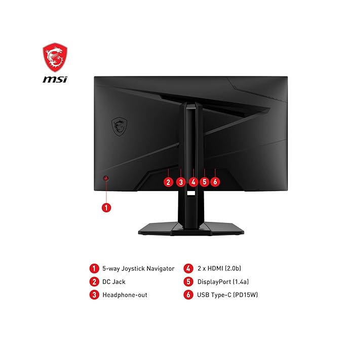 MSI G274QPF E2 27" WQHD 2560x1440 180Hz 1ms Rapid IPS Gaming Monitor with Adaptive - sync - SWIFT PERIPHERALSG274QPF-E2