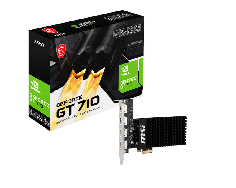 MSI GEFORCE GT 710 2GD3H 4HDMI GRAPHICS CARD - SWIFT PERIPHERALS1089983