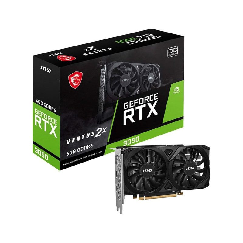 MSI GEFORCE RTX 3050 VENTUS 2X 6G OC GRAPHIC CARD - SWIFT PERIPHERALS1091624