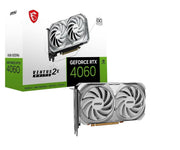 MSI GEFORCE RTX 4060 VENTUS 2X WHITE 8G OC GDDR6 GRAPHIC CARD - SWIFT PERIPHERALS1091616