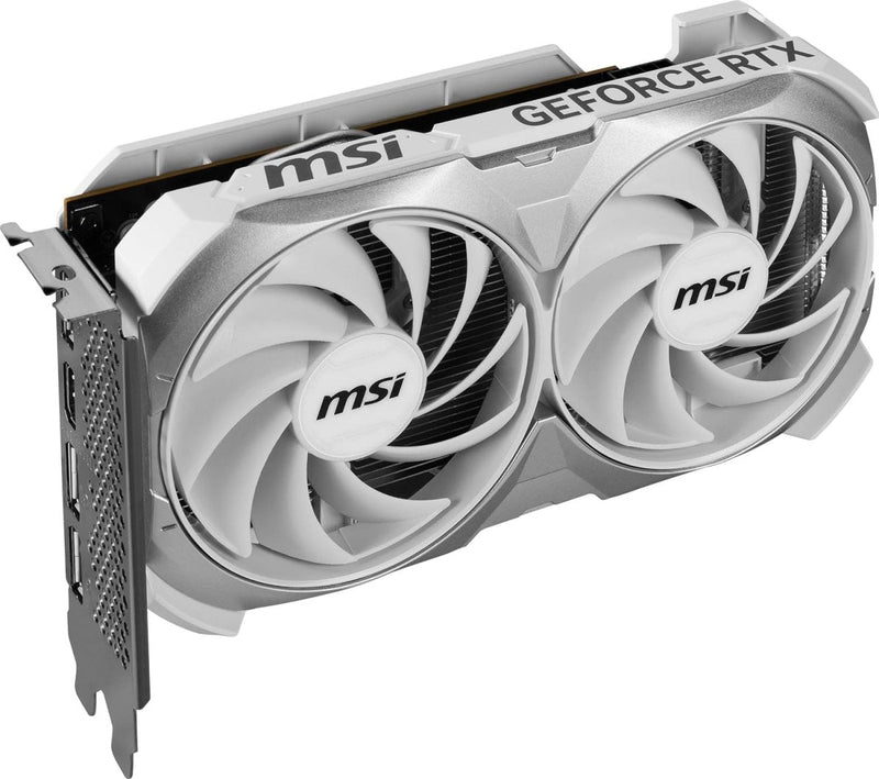 MSI GEFORCE RTX 4060 VENTUS 2X WHITE 8G OC GDDR6 GRAPHIC CARD - SWIFT PERIPHERALS1091616