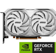 MSI GEFORCE RTX 4060 VENTUS 2X WHITE 8G OC GDDR6 GRAPHIC CARD - SWIFT PERIPHERALS1091616