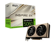 MSI GEFORCE RTX 5060 INSPIRE 2X OC 8GB GRAPHIC CARD - SWIFT PERIPHERALS1093903