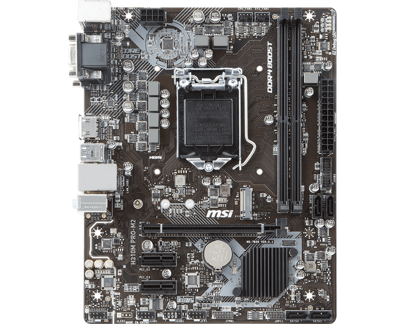 MSI H310M PRO - M2 MOTHERBOARD - SWIFT PERIPHERALS1092852