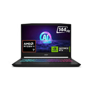 MSI KATANA A15 AI, AMD 8TH GEN. RYZEN 7 8845HS,BUILT - IN AI, 40CM FHD 144HZ GAMING LAPTOP (16GB/512GB NVME SSD/WINDOWS 11 HOME/MSO 2021/NVIDIA GEFORCE RTX 4050, GDDR6 6GB/BLACK/2.25KG) B8VE - 481IN - SWIFT PERIPHERALSKatana A15 AI B8VE-481IN
