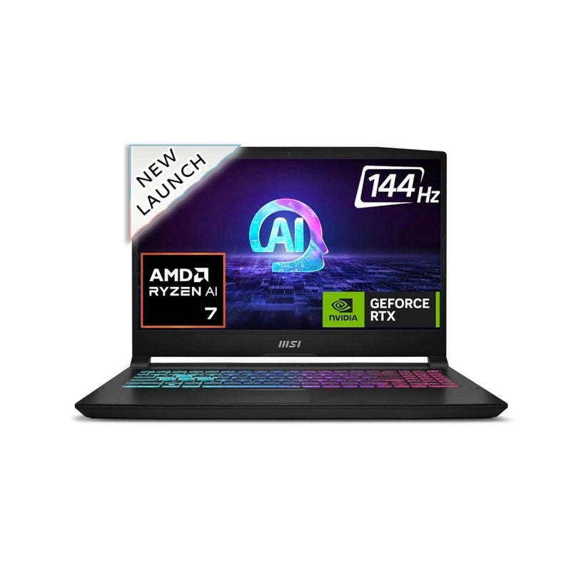 MSI KATANA A15 AI B8VE - 418IN [R7 - 8845HS RYZEN/16GB/512GB SSD/WIN11 HOME/15.6 INCH/6GB - RTX4050 GRAPHICS /2 YEAR(S)/BLACK] - SWIFT PERIPHERALS1090349
