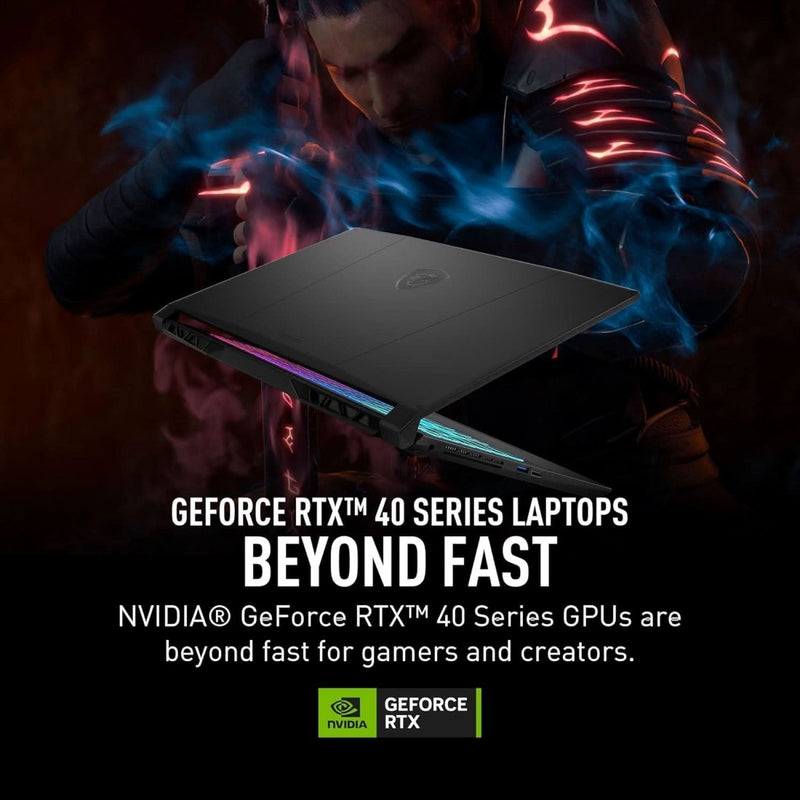MSI Katana A15 AI B8VE - 628IN Ryzen 7 8845HS/DDR5 8GB*2/1TB NVMe PCIe SSD RTX 4050, GDDR6 6GB/Windows11 Home/3 cell, 53.5Whr 2 Year Warranty Term - SWIFT PERIPHERALS9S7-158N31-628