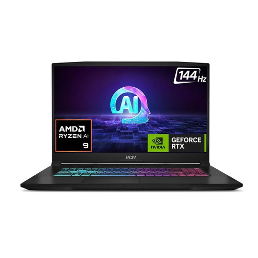 MSI KATANA A17 AI AMD RYZEN 9 OCTA CORE 8945HS - (16 GB/1 TB SSD/WINDOWS 11 HOME/8 GB GRAPHICS/NVIDIA GEFORCE RTX 4070) KATANA A17 AI B8VG - 868IN GAMING LAPTOP (17.3 INCH, BLACK, 2.7 KG) - SWIFT PERIPHERALS9S7-17LN31-868