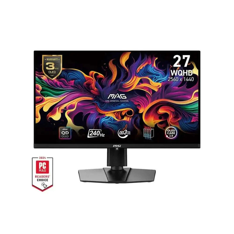 MSI MAG 271QPX 27 INCH QD - OLED E2 WQHD GAMING MONITOR - SWIFT PERIPHERALS1091981
