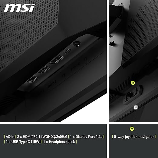 MSI MAG 271QPX QD - OLED E2 27" WQHD 240Hz 0.3ms Gaming Monitor - SWIFT PERIPHERALS‎MAG 271QPX QD-OLED E2