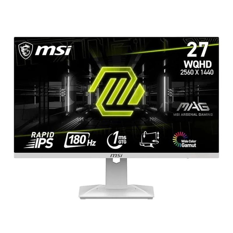 MSI MAG 274QRFW 27" 180Hz 2K WQHD 1ms IPS AMD FreeSync sRGB Gaming Monitor - SWIFT PERIPHERALSMAG274QRFW