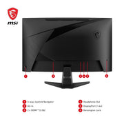 MSI MAG 27CQ6F 27" 2K WQHD 180Hz 0.5ms VA Curved Gaming Monitor - SWIFT PERIPHERALSMAG-27CQ6F