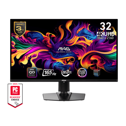 MSI MAG 321UP QD - OLED 31.5" 4K UHD 165Hz 0.3ms OLED Gaming Monitor - SWIFT PERIPHERALSMAG-321UP-QD-OLED
