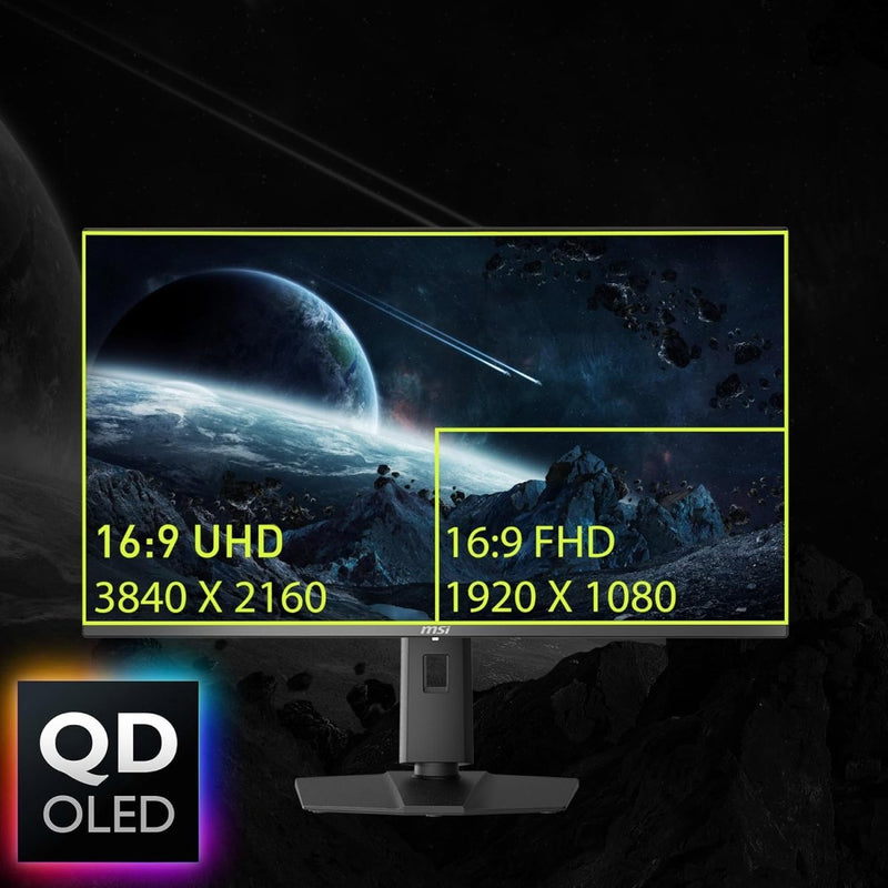 MSI MAG 321UPX QD - OLED, 32 INCH 4K UHD QUANTUM DOT OLED GAMING MONITOR - SWIFT PERIPHERALS1091603