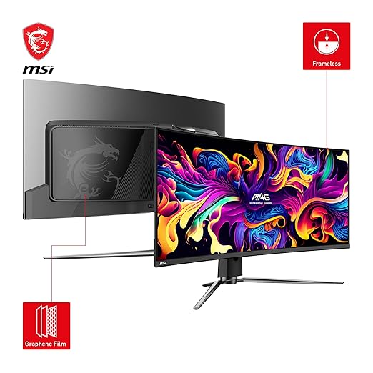 MSI MAG 341CQP QD - OLED 34" UWQHD 175Hz 0.03ms Curved OLED Gaming Monitor - SWIFT PERIPHERALS‎MAG 341CQP QD-OLED