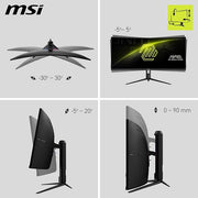 MSI MAG 342CQR E2 34" 2K UWQHD 180Hz 1ms Curved Gaming Monitor - SWIFT PERIPHERALS‎MAG342CQR E2