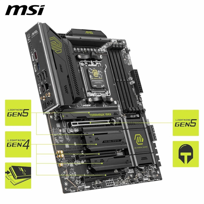MSI MAG B850 TOMAHAWK MAX WIFI MOTHERBOARD - SWIFT PERIPHERALS1093796