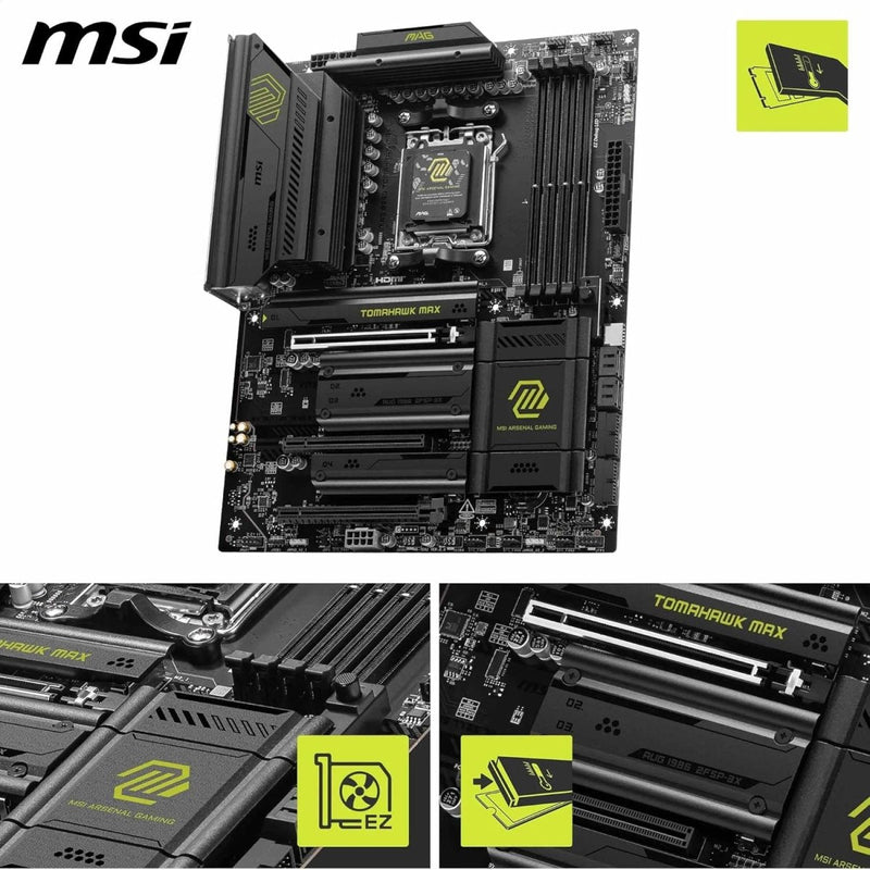 MSI MAG B850 TOMAHAWK MAX WIFI MOTHERBOARD - SWIFT PERIPHERALS1093796
