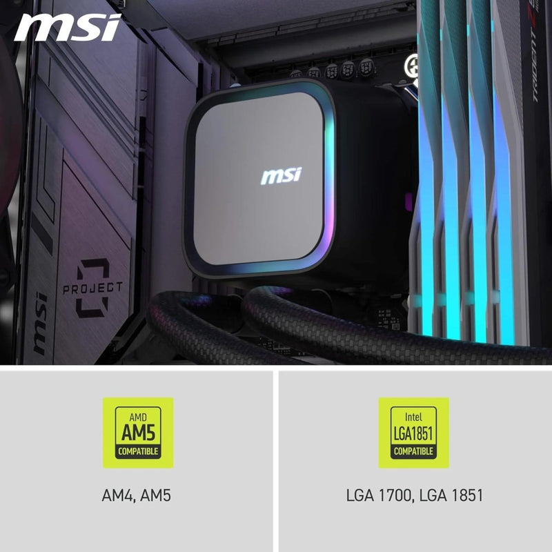 MSI MAG CORELIQUID A13 240 AIO CPU LIQUID COOLER BLACK - SWIFT PERIPHERALS1093482