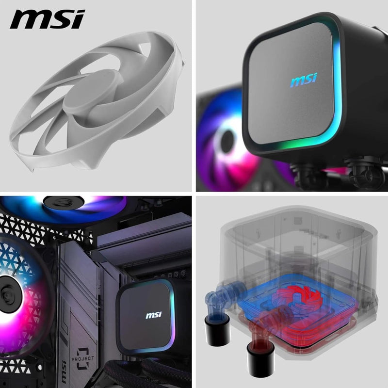 MSI MAG CORELIQUID A13 240 AIO CPU LIQUID COOLER BLACK - SWIFT PERIPHERALS1093482
