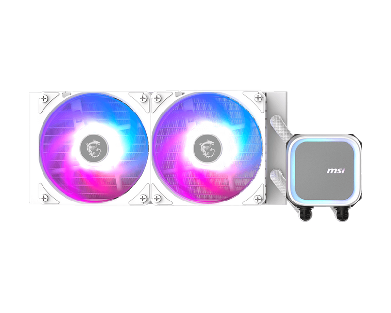 MSI MAG CORELIQUID A13 240 AIO CPU LIQUID COOLER - WHITE - SWIFT PERIPHERALS1092636