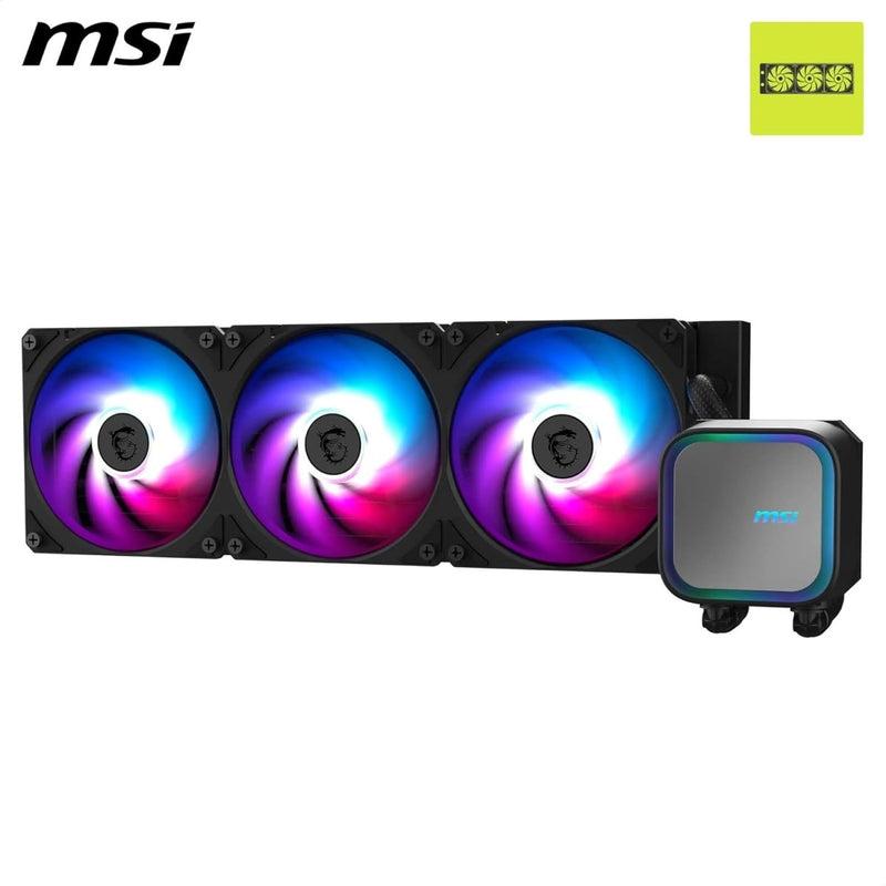 MSI MAG CORELIQUID A13 360 AIO CPU LIQUID COOLER - BLACK - SWIFT PERIPHERALS1092269