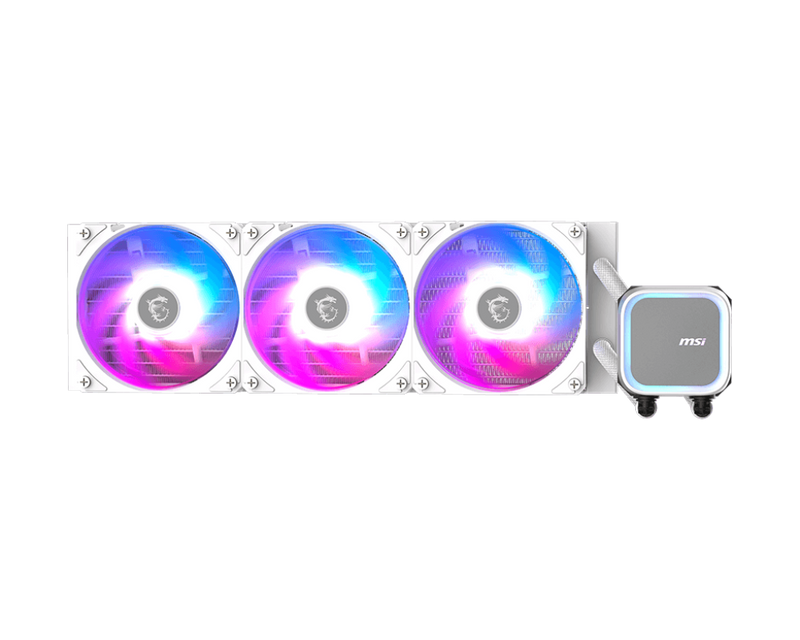 MSI MAG CORELIQUID A13 360 ARGB CPU LIQUID COOLER (WHITE) - SWIFT PERIPHERALS1093490