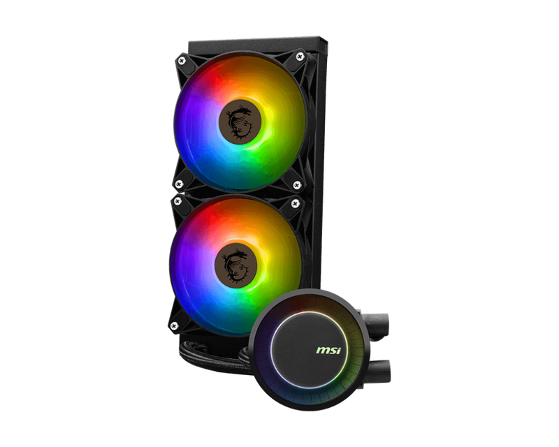 MSI MAG CORELIQUID E240 AIO CPU LIQUID COOLER BLACK - SWIFT PERIPHERALS1092946