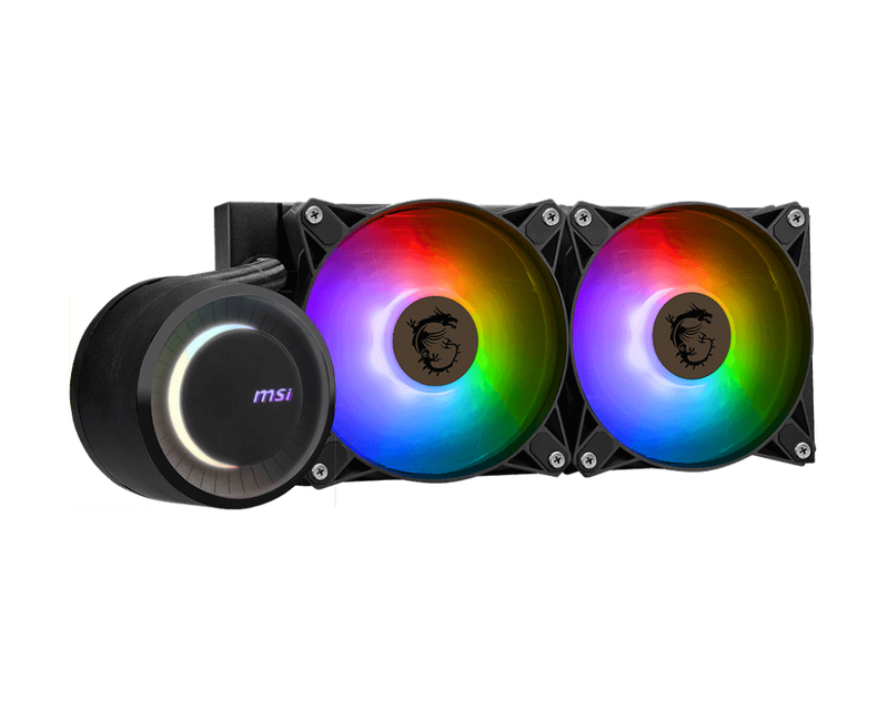 MSI MAG CORELIQUID E240 AIO CPU LIQUID COOLER BLACK - SWIFT PERIPHERALS1092946