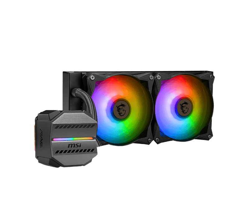MSI MAG CORELIQUID M240 ARGB 240MM CPU LIQUID COOLER BLACK - SWIFT PERIPHERALS1090280