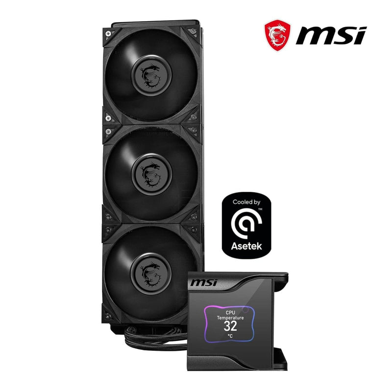 MSI MAG CORELIQUID S360 360MM AIO LIQUID COOLER BLACK - SWIFT PERIPHERALS1082822