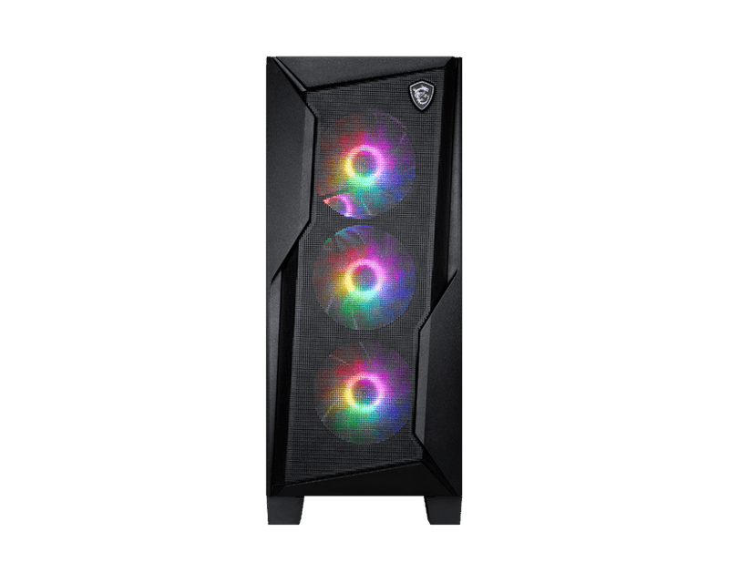 MSI MAG FORGE 130A AIRFLOW AUTO RGB ATX MID TOWER CASE - SWIFT PERIPHERALS1094132