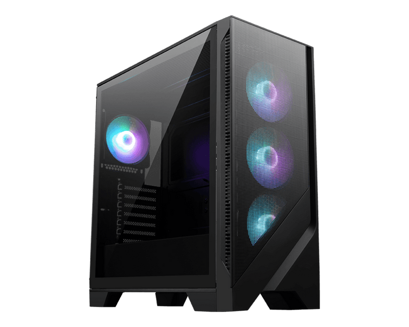 MSI MAG FORGE 321R AIRFLOW (ATX) MID TOWER CABINET (BLACK) - SWIFT PERIPHERALS1090544