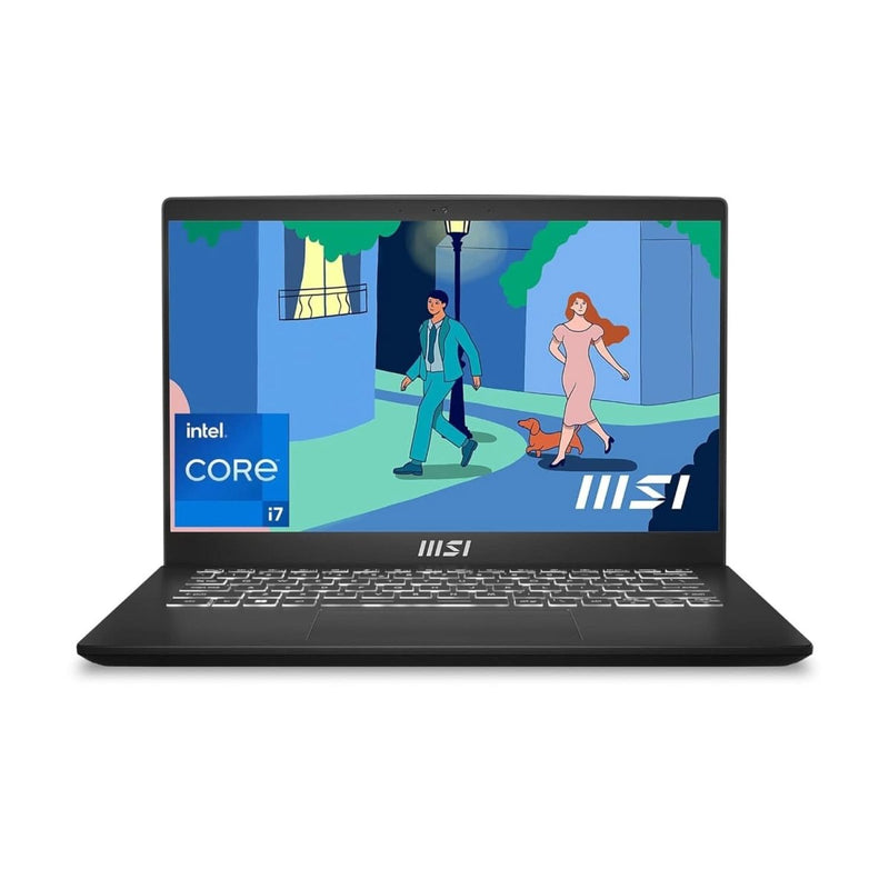 MSI MODERN 14 C12M - 671IN (THIN & LIGHT) INTEL CORE I7 12TH GEN 1255U / 16GB / 512 GB SSD/WINDOWS 11 HOME / 14 INCH/URBAN SILVER, 1.4 KG / 1 YEAR WARRANTY. - SWIFT PERIPHERALSModern 14 C12M-671IN
