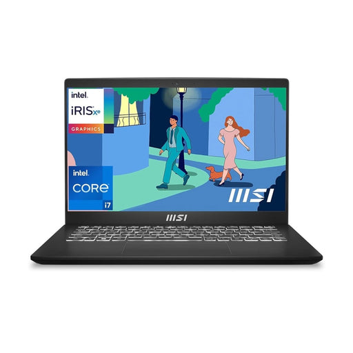 MSI MODERN 14 C12MO - 1202IN [CI7 - 1255U 12TH GEN/16GB/512GB SSD/WIN11 HOME/14.0 INCH/INTEGRATED GRAPHICS /1 YEAR(S)/BLACK] - SWIFT PERIPHERALS1089875