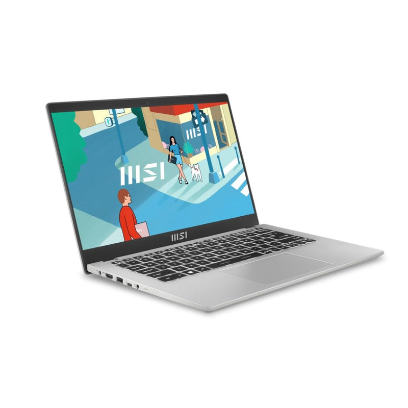 MSI MODERN 14 C13M - 115IN [CI3 - 1315U/8GB/512GB SSD/WIN11 HOME/14.0"/INTEGRATED GRAPHICS/1 YEAR(S)/SILVER] - SWIFT PERIPHERALS1095090