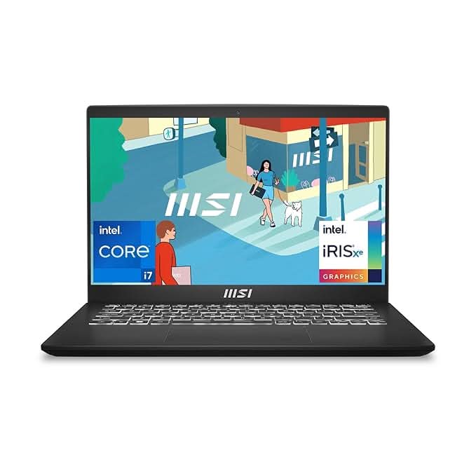 MSI MODERN 14 C13M - 435IN [CI7 - 1355U 13TH GEN/16GB/512GB SSD/WIN11 HOME/14.0 INCH/INTEGRATED GRAPHICS /1 YEAR(S)/BLACK] - SWIFT PERIPHERALS1090368