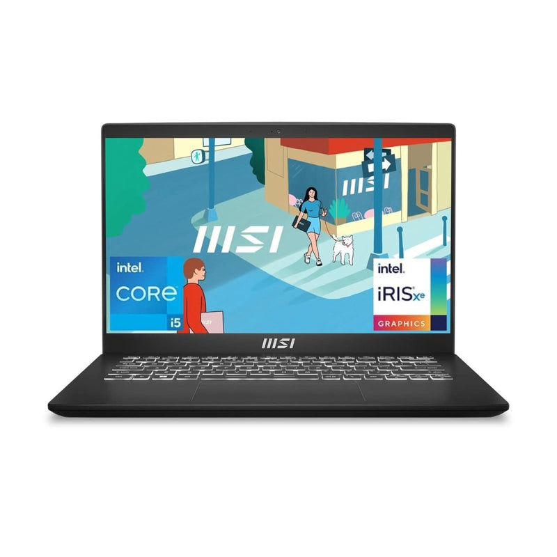 MSI MODERN 14 C13M - 436IN 9S7 - 14J112 - 436 [CI5 - 1335U 13TH GEN/16GB/512GB SSD/WIN11 HOME/14.0 INCH/INTEGRATED GRAPHICS /1 YEAR(S)/BLACK] - SWIFT PERIPHERALS1090369