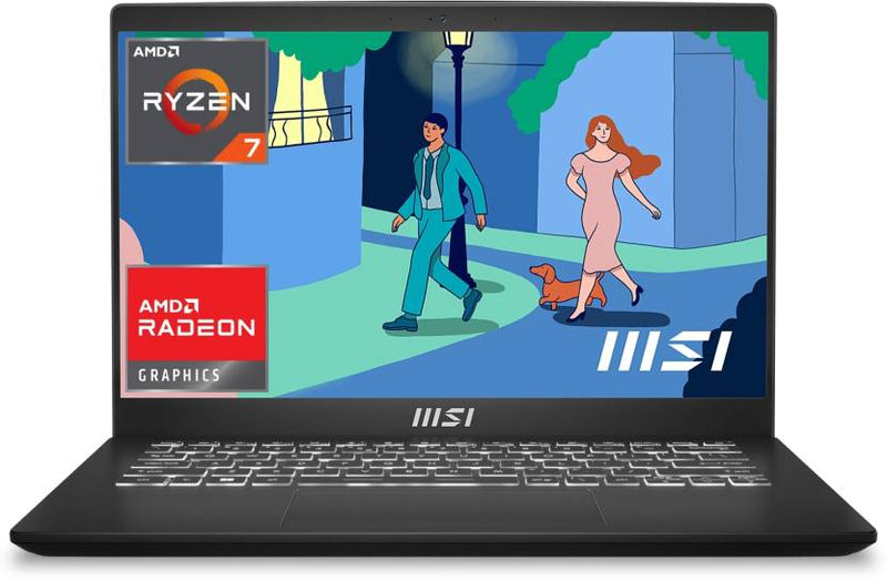 MSI MODERN 14 C7M - 218IN [R7 - 7730U RYZEN/16GB/512GB SSD/WIN11 HOME/14.0 INCH/INTEGRATED GRAPHICS /1 YEAR(S)/BLACK] - SWIFT PERIPHERALS1089911