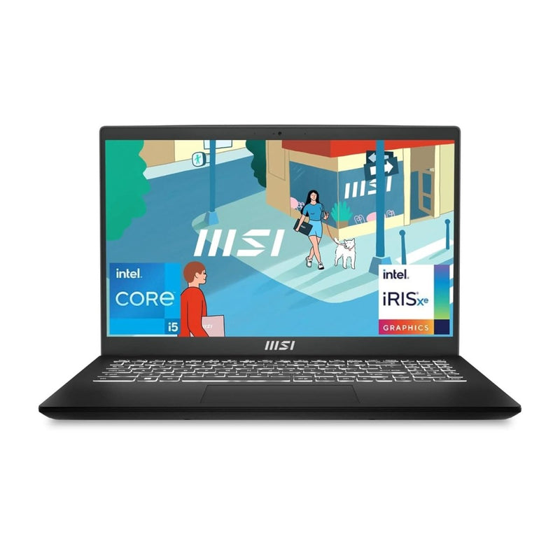 MSI MODERN 15 B13M - 289IN 9S7 - 15H112 - 289 [CI5 - 1335U 13TH GEN/16GB/512GB SSD/WIN11 HOME/15.6 INCH/INTEGRATED GRAPHICS /1 YEAR(S)/BLACK] - SWIFT PERIPHERALS1090112