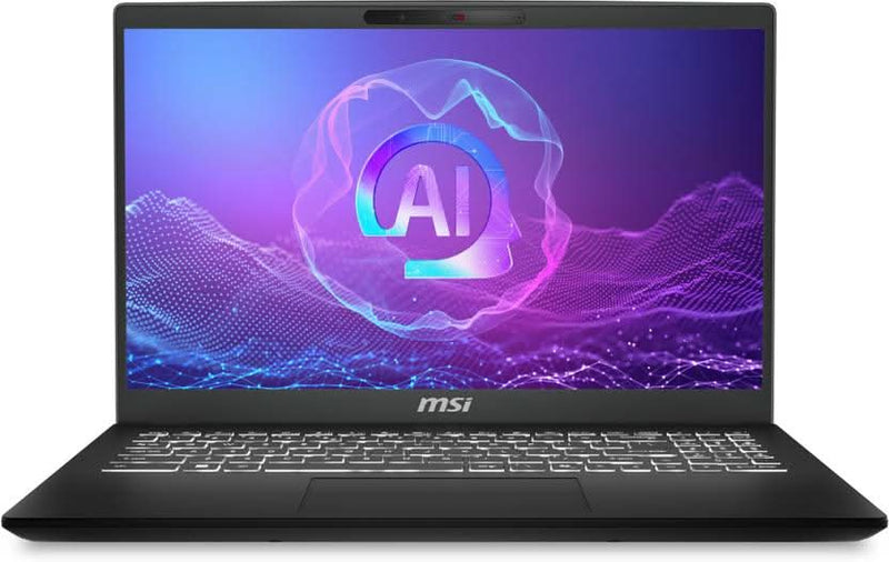 MSI MODERN 15 H AI C2HMG - 233IN 9S7 - 15H551 - 233 [ULTRA7 - 255H/16GB/1TB SSD/WIN11 HOME/15.6"/INTEGRATED GRAPHICS/1 YEAR(S)/BLACK] - SWIFT PERIPHERALS1095202