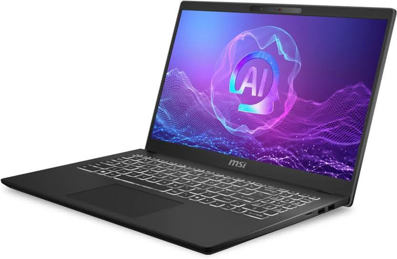 MSI MODERN 15 H AI C2HMG - 233IN 9S7 - 15H551 - 233 [ULTRA7 - 255H/16GB/1TB SSD/WIN11 HOME/15.6"/INTEGRATED GRAPHICS/1 YEAR(S)/BLACK] - SWIFT PERIPHERALS1095202