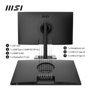 MSI MODERN MD272QXP 27 INCH 2K WQHD OFFICE MONITOR - SWIFT PERIPHERALS1089058