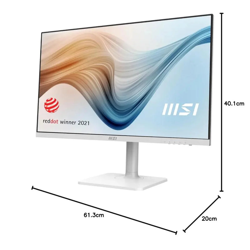 MSI Modern MD272QXPW 27" 2K WQHD 100Hz IPS Built - in - Speaker Business Monitor - White - SWIFT PERIPHERALSModern MD272QXPW