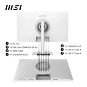 MSI Modern MD272QXPW 27" 2K WQHD 100Hz IPS Built - in - Speaker Business Monitor - White - SWIFT PERIPHERALSModern MD272QXPW