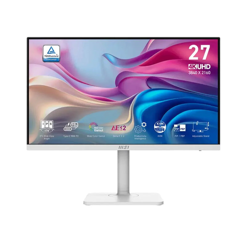 MSI Modern MD272UPHW – 27″ Flat IPS 4K UHD Productivity Monitor HDR 400 - SWIFT PERIPHERALSMD272UPHW