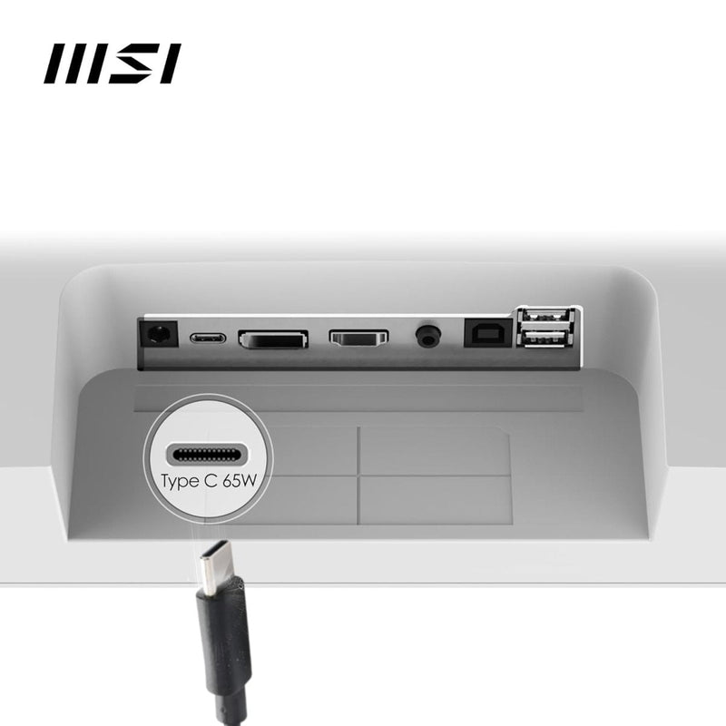 MSI Modern MD272XPW 27" FHD 100Hz 4ms IPS Built - in - Speaker Monitor - White - SWIFT PERIPHERALSModern MD272XPW